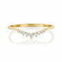 טבעת יהלומים, זהב 14K, משובצת 0.10 קראט יהלומים, דגם RD3712