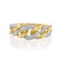טבעת יהלומים, 14K זהב, משובצת 0.15 קראט יהלומים, דגם RDRF18134