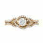 טבעת אירוסין משובצת יהלומים, זהב 14K, משובצת 0.6 קראט יהלומים