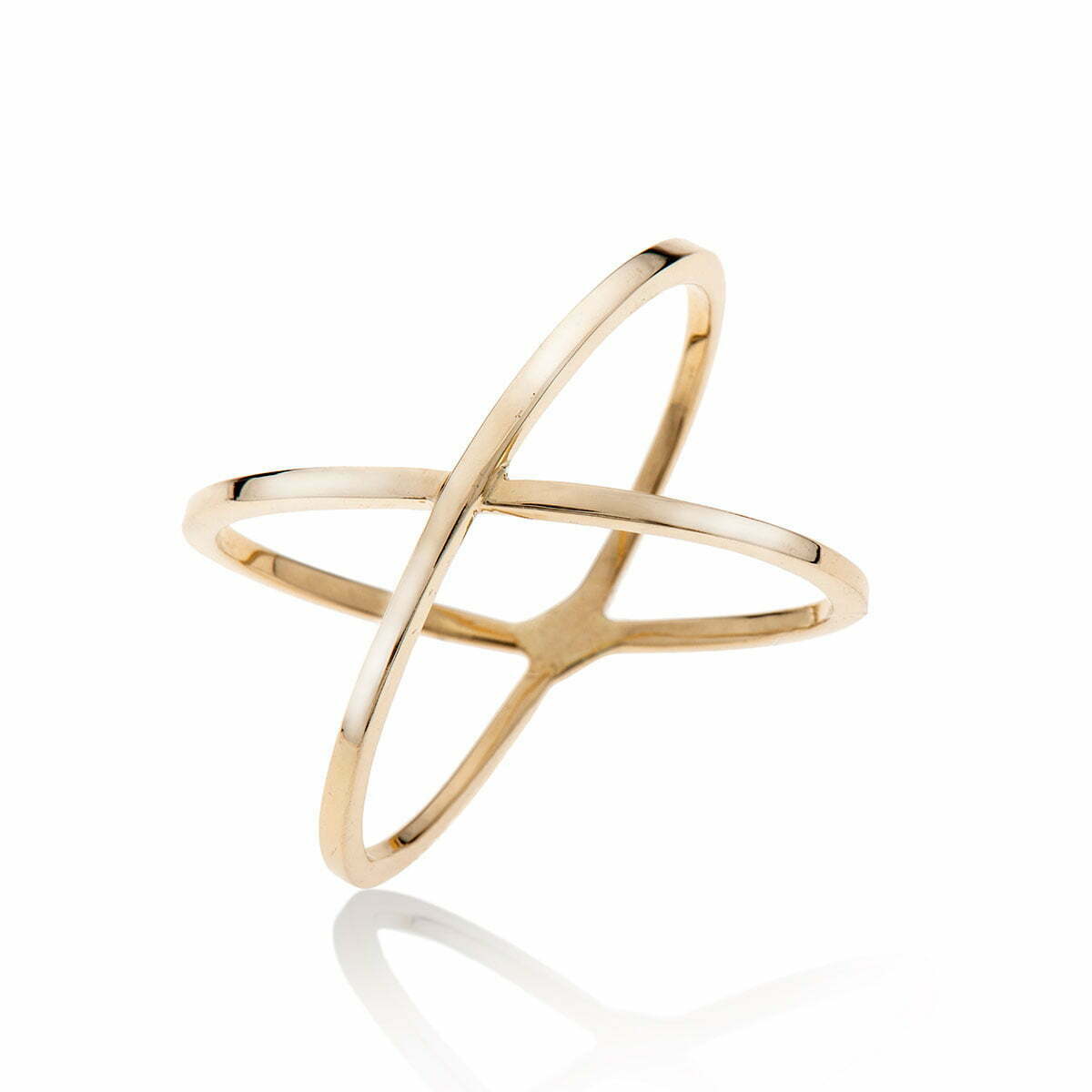 טבעת זהב בעיצוב מינימליסטי, זהב 14K, דגם R2936