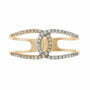 טבעת יהלומים, זהב 14K, משובצת 0.18 קראט יהלומים, דגם RD3480