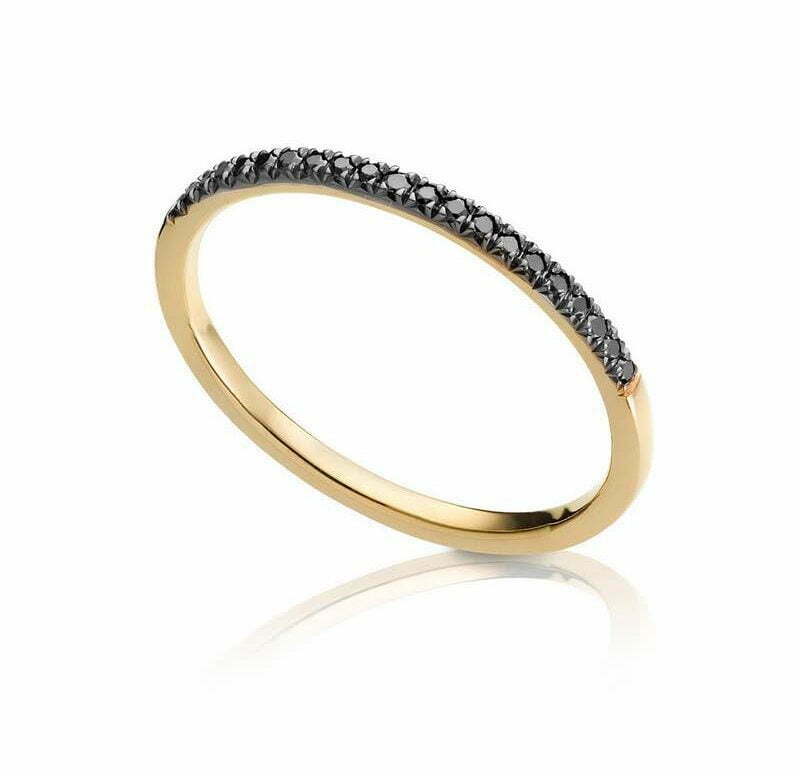 טבעת יהלומים בעיצוב קלאסי, זהב לבן/צהוב/אדום 14k, משובצת 0.11 קראט יהלומים, דגם RD2080100B