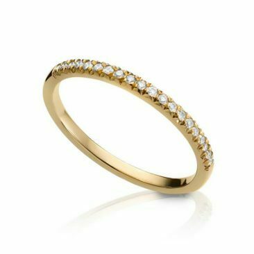 טבעת יהלומים בעיצוב קלאסי, זהב 14k, משובצת 0.11 קראט יהלומים RD2080100