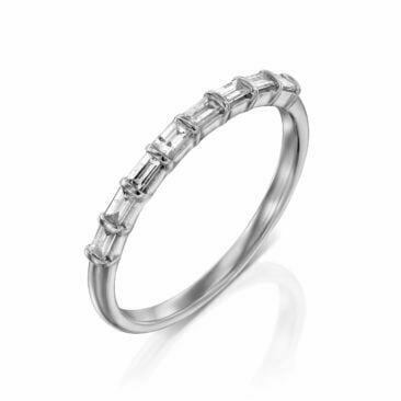 טבעת יהלומים בעיצוב מינימליסטי, זהב 14K, משובצת 0.25 קראט יהלומים, דגם RDRA 9402