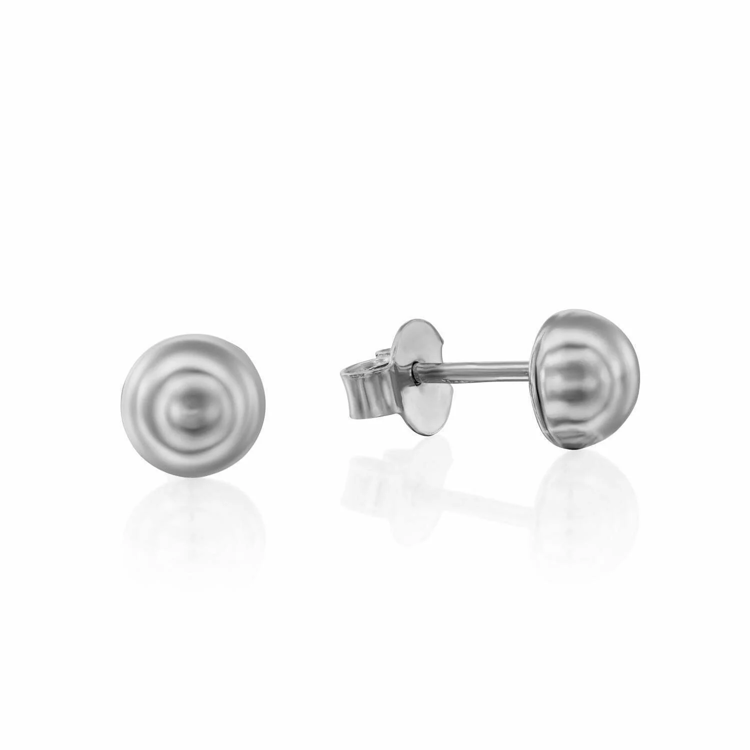 עגילי זהב צמודים, 14K, דגם E09-ORDM04