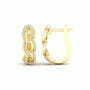 עגילי יהלומים, זהב 14K, משובצים 0.2 קראט יהלומים, דגם EDEF15328