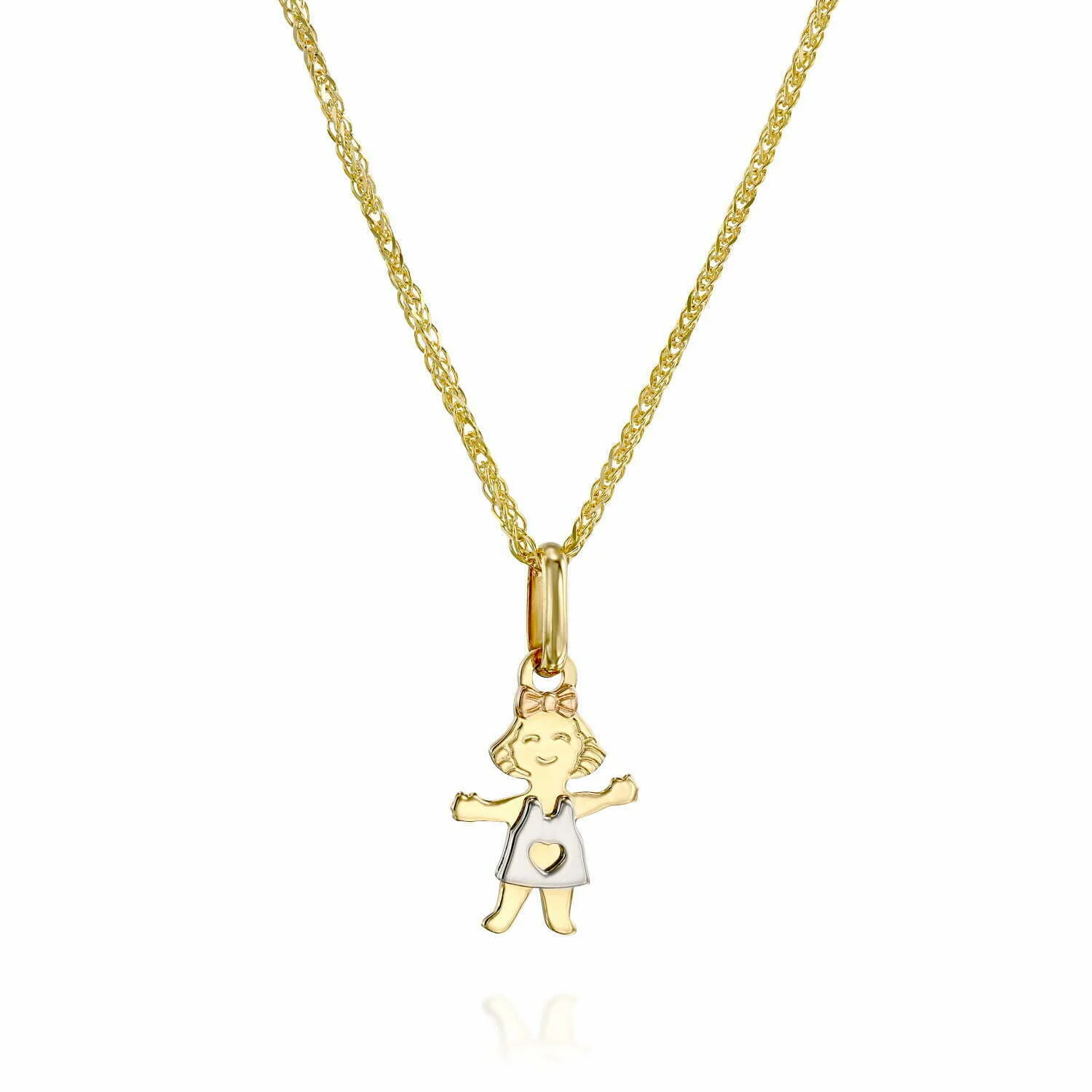 תליון בת, 14K זהב, דגם P2061500SG