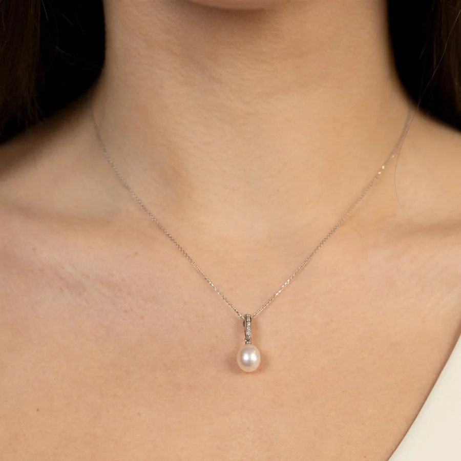 תליון פנינה טיפה, יוקרתי, זהב 14k, דגם P3
