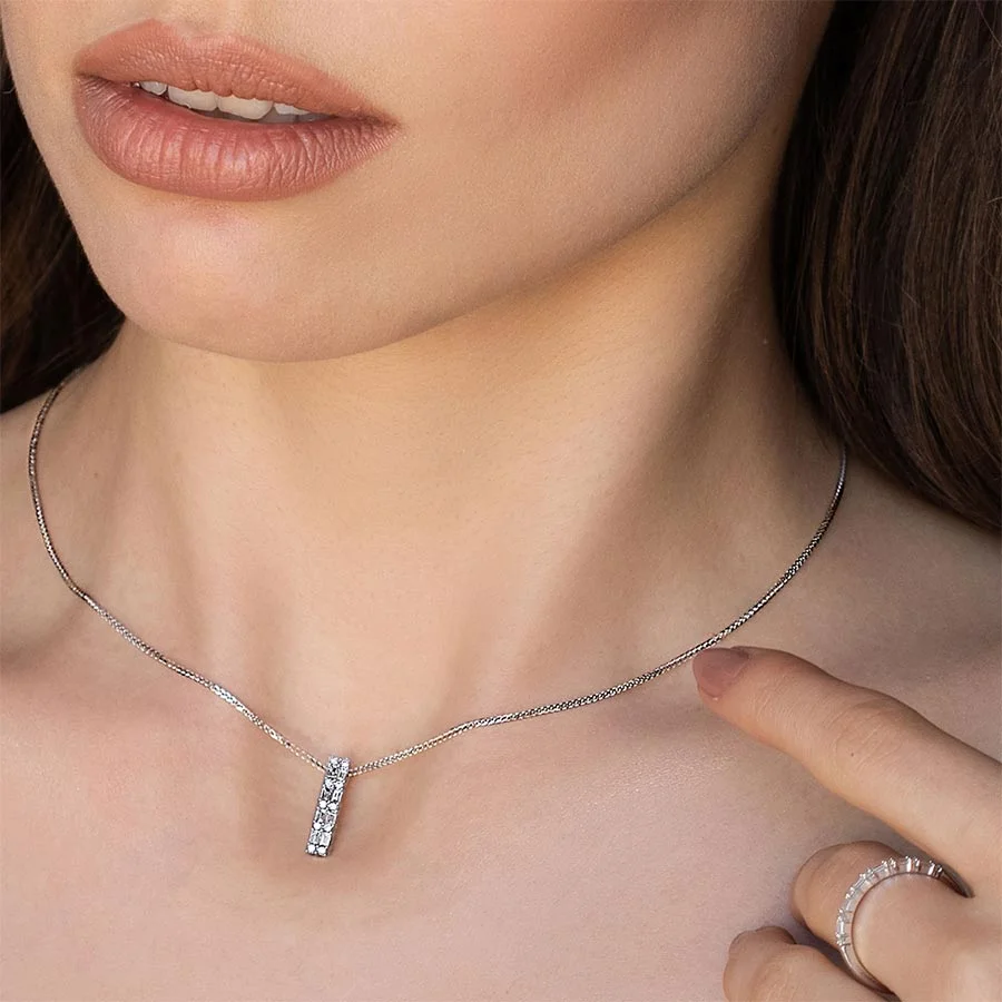 תליון יהלומים, זהב 14K, משובץ 0.25 קראט יהלומים, דגם PDPF12892