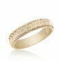 טבעת נישואין מעוצבת, זהב 14K