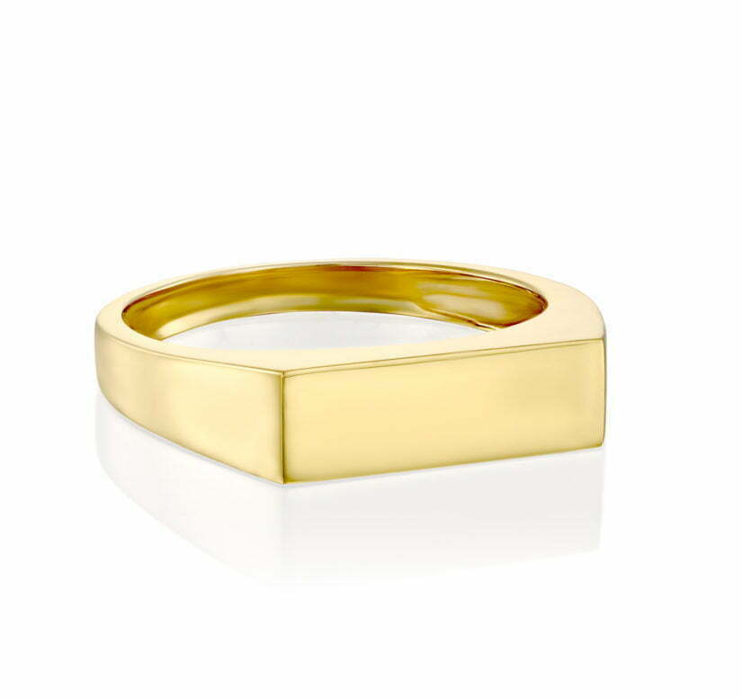 טבעת חותם, 14K זהב, דגם R3729