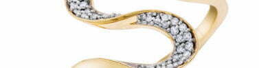 טבעת יהלומים, זהב 14K, משובצת 0.12 קראט יהלומים, דגם RD15811