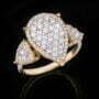 טבעת יהלומים, 18K זהב, משובצת 1.25 קראט יהלומים, דגם RD3269