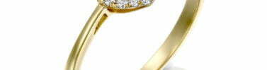 טבעת אבן גרנט ויהלומים, 14K זהב, משובצת 0.08 קראט יהלומים, דגם RD3650
