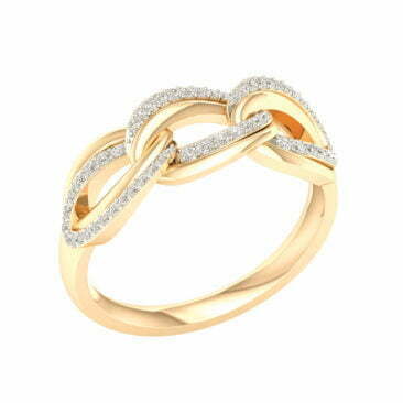 טבעת יהלומים, זהב 14K, משובצת 0.2 קראט יהלומים, דגם RDRA7330