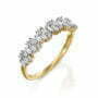 טבעת יהלומים, זהב 14K, משובצת 0.40 קראט יהלומים