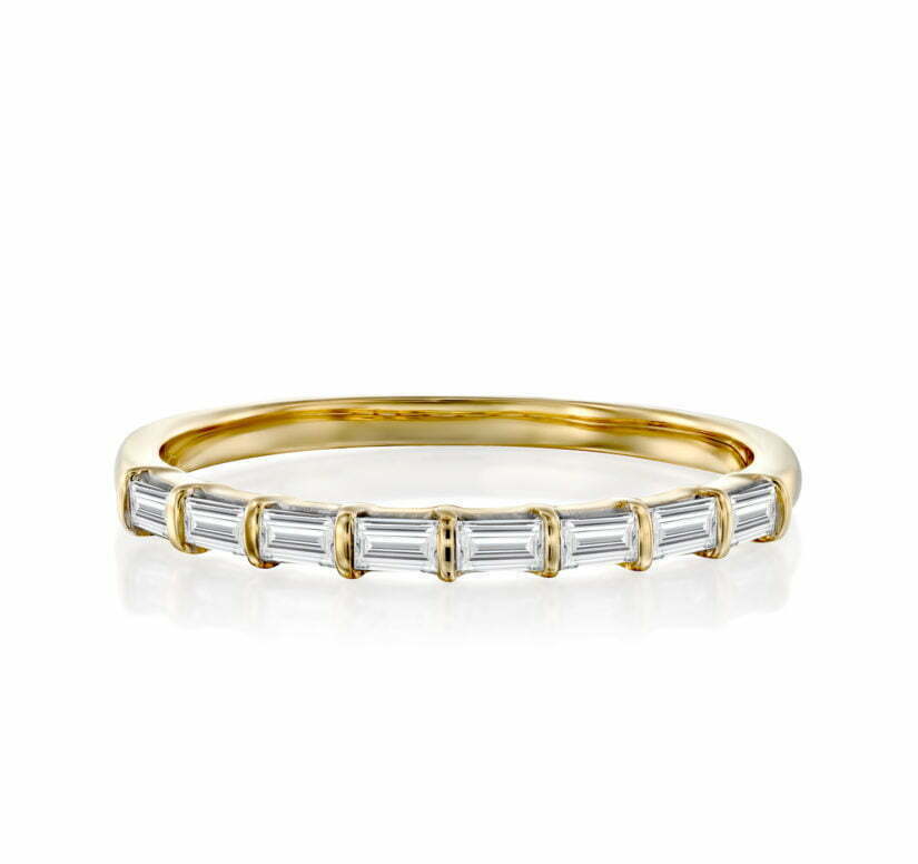 טבעת יהלומים בעיצוב מינימליסטי, זהב 14K, משובצת 0.25 קראט יהלומים, דגם RDRA 9402