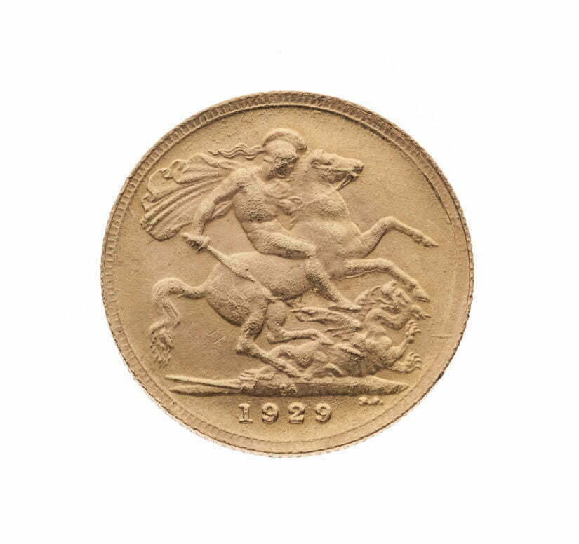 מטבע זהב סוברין (Sovereign) אנגלי, זהב 22k