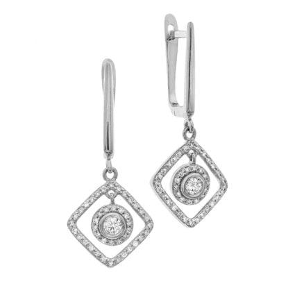 Diamond Earrings Ed3382 W