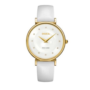 שעון Doxa לאישה מקולקציית D-Trendy משובץ אבני קריסטל, דגם 145.35.058.07
