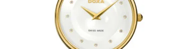 שעון Doxa לאישה מקולקציית D-Trendy משובץ אבני קריסטל, דגם 145.35.058.07