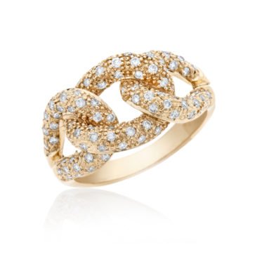 טבעת יהלומים, זהב K14, משובצת 0.70 קראט יהלומים, דגם RD3217