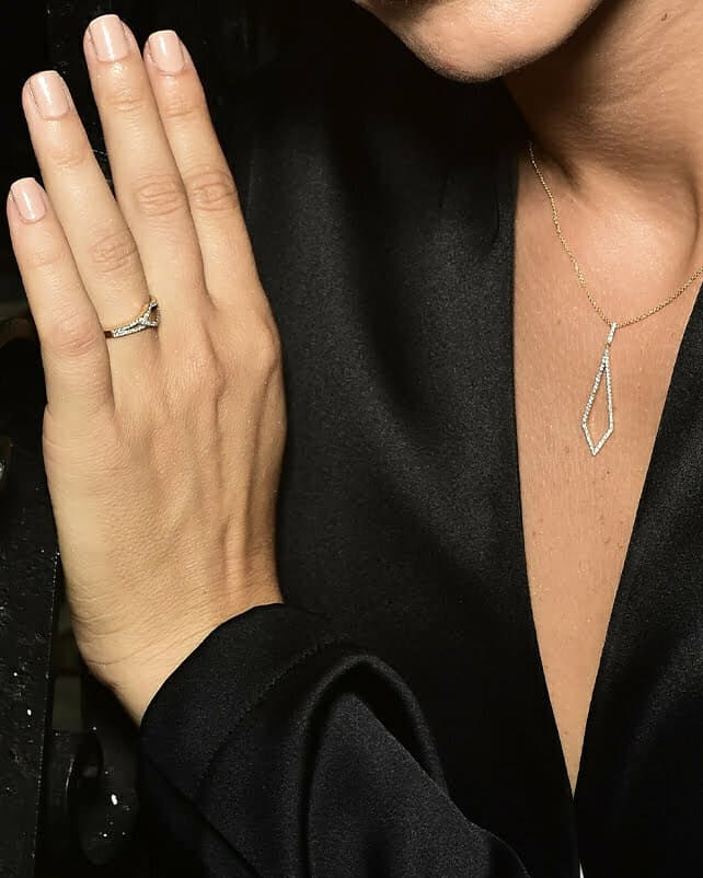 שרשרת יהלום עם תליון יהלום