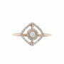 טבעת יהלומים, זהב 14K, משובצת 0.22 קראט יהלומים, דגם RD3382