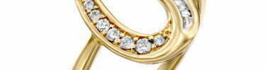 טבעת יהלומים בעיצוב טיפה, 14K זהב, משובצת 0.15 קראט יהלומים, דגם RDRF18766