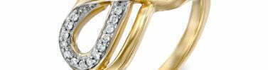 טבעת יהלומים אינפיניטי, זהב K14 משובצת 0.12 קראט יהלומים, דגם RDRF18772