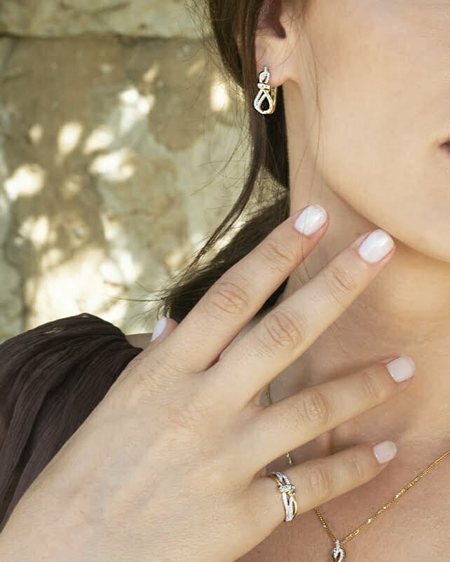 עגילי זהב לאישה