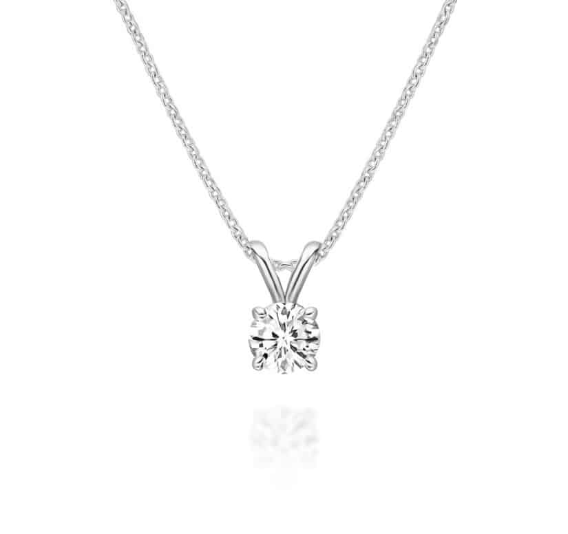 תליון יהלומים סוליטר חצי קראט, 14K זהב, משובץ 0.50 קראט יהלומים, דגם PDC050