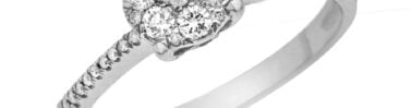 טבעת יהלומים, 14K זהב לבן/צהוב, משובצת 0.30 קראט יהלומים, דגם RD3021