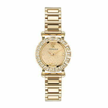 שעון Versace לאישה מקולקציית GRECA GLAM משובץ הלומים ,דגם VE2Q00422