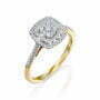 טבעת יהלומים בעיצוב קלאסי, זהב K14 משובצת 0.33 קראט יהלומים, דגם RDRB12207