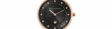 שעון FCUKלאישה משובץ אבני קריסטל, דגם FCP23BM