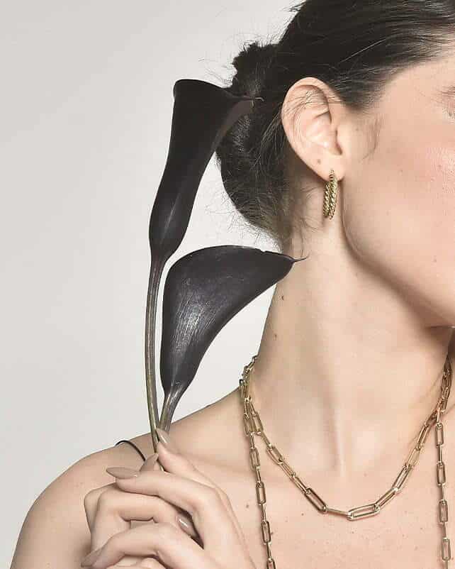 עגילי חישוק זהב