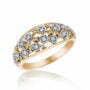 טבעת יהלומים, זהב 14K, משובצת 0.21 קראט יהלומים, דגם RD3463