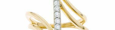 טבעת יהלומים בעיצוב מודרני, זהב 14K, משובצת 0.20 קראט יהלומים, דגם RD15377