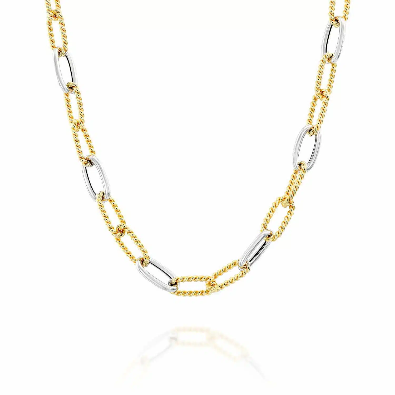 שרשרת חוליות, זהב משולב K14 באורך 46 ס