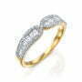טבעת יהלומים, זהב K14, משובצת 0.50 קראט יהלומים, דגם RDRA9502
