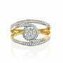 טבעת יהלומים, זהב K14, משובצת 0.33 קראט יהלומים, דגם RDRB16050EG
