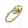 טבעת יהלומים, זהב K14, משובצת 0.15 קראט יהלומים, דגם RDRF19219