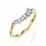 טבעת יהלומים, זהב K14, משובצת 0.25 קראט יהלומים, דגם RDRF19265