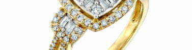 טבעת יהלומים, זהב K14, משובצת 0.50 קראט יהלומים, דגם RDRF17357