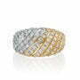 טבעת יהלומים שני צבעים, זהב 14K משובצת 1.33 קראט יהלומים, דגם RDSRF15884