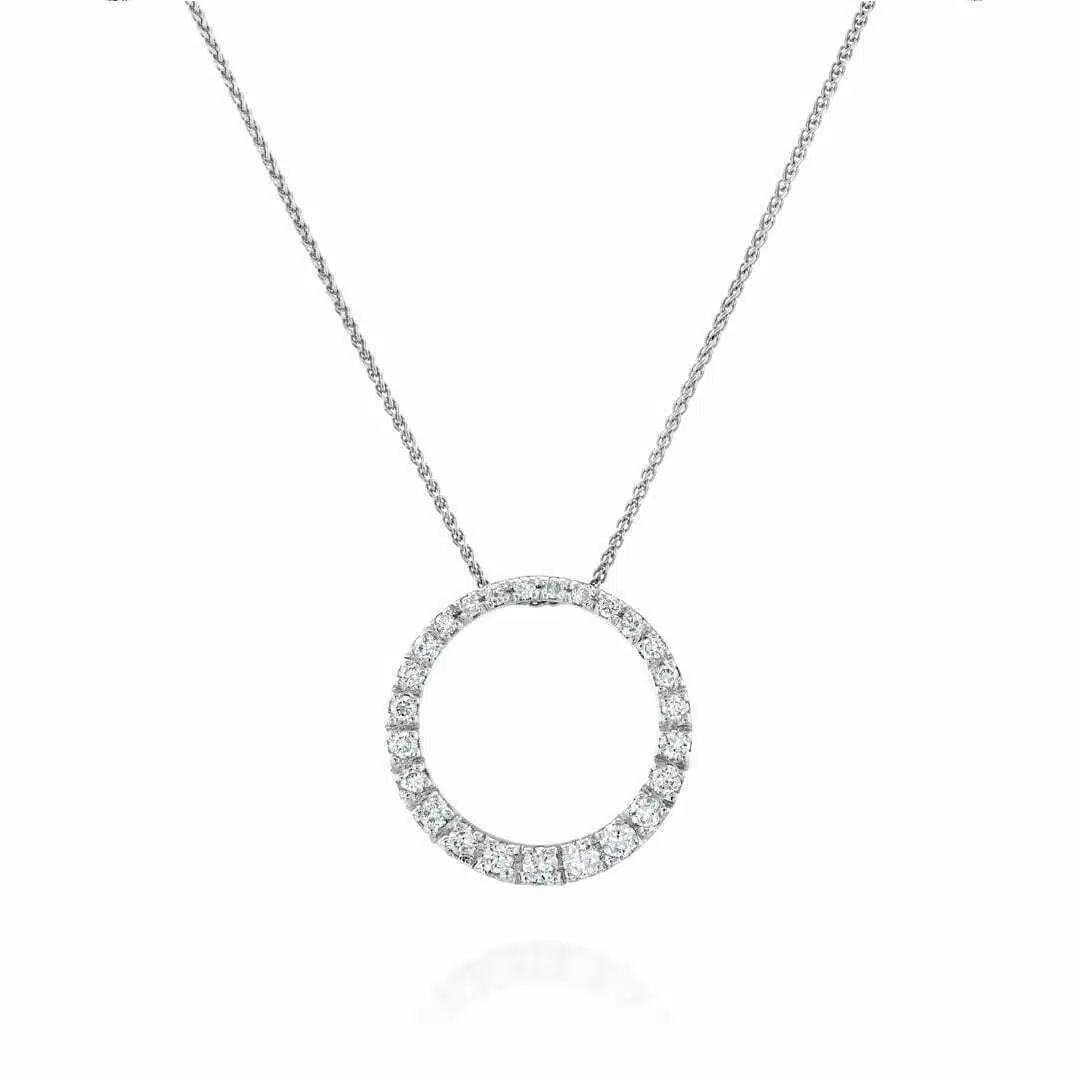 שרשרת יהלומים , זהב 14K משובצת 0.32 קראט יהלומים, דגם CD3889