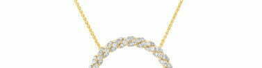 שרשרת יהלומים , זהב 14K, משובצת 0.50 קראט יהלומים, דגם CDNF1361