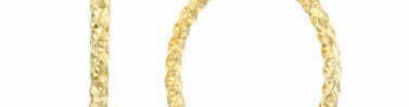 עגילי חישוק, 14K זהב, קוטר פנימי 30 מ"מ, דגם E121-15850010