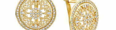 עגילי יהלומים , זהב 14K משובצים 50.0 קראט יהלומים, דגם EDSEF30360